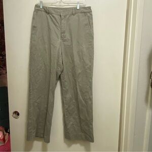 Lauren Ralph Lauren Womens Sage Green Casual Pants Size 10 31” 31x29 Wide Leg